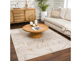 Azzan Cream & Gold Area Rug - Clearance - Ornate Home