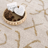 Azzan Cream & Gold Area Rug - Clearance - Ornate Home