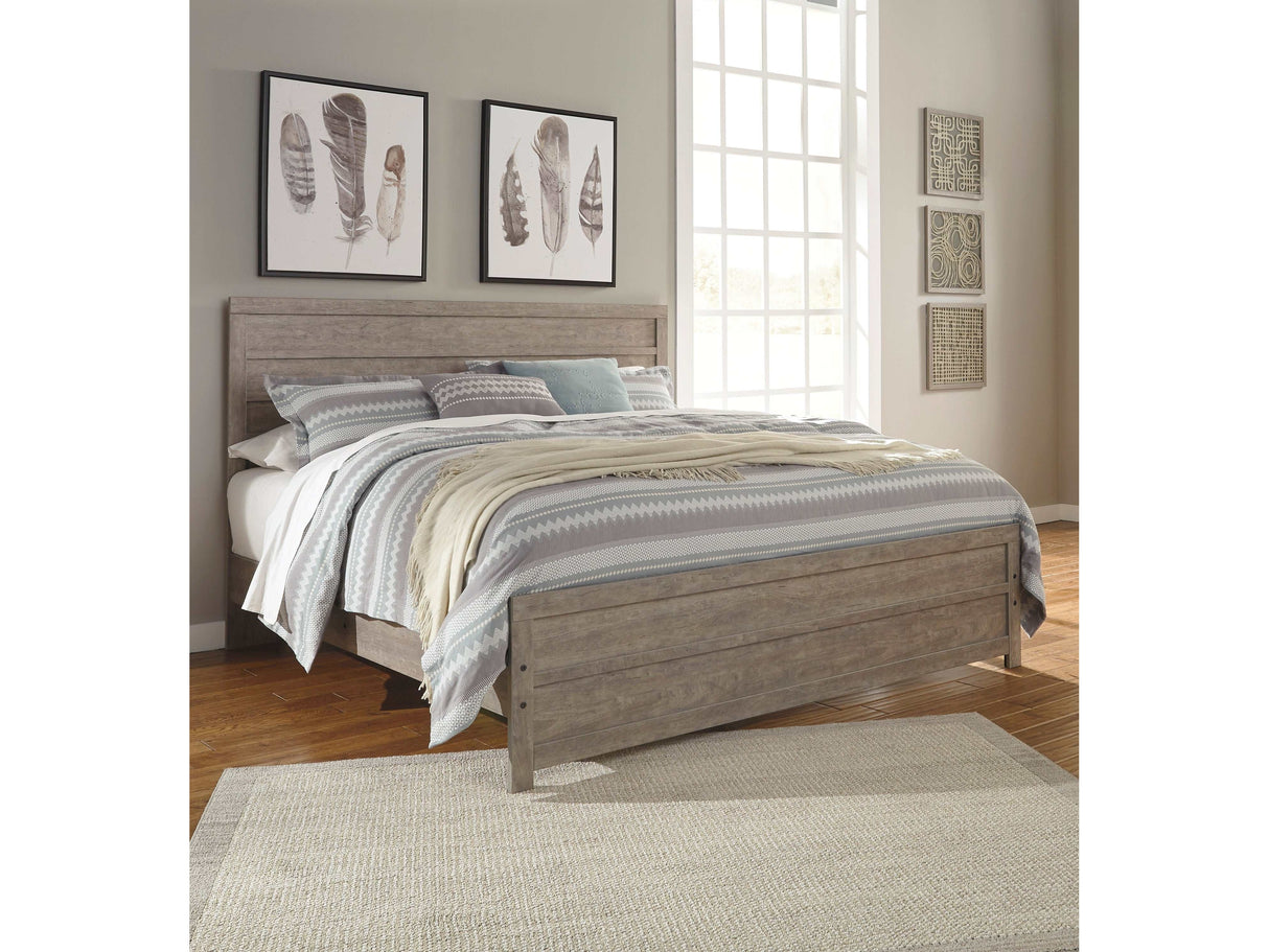 Culverbach Gray King Panel Bed - Ornate Home