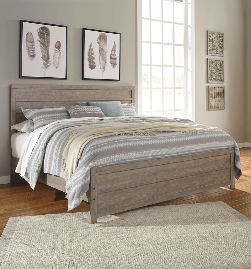 Culverbach Gray King Panel Bed - Ornate Home