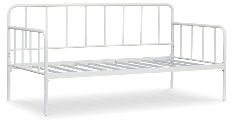 Trentlore White Twin Metal Day Bed with Platform - Ornate Home