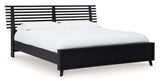 Danziar Black King Slat Panel Bed - Ornate Home