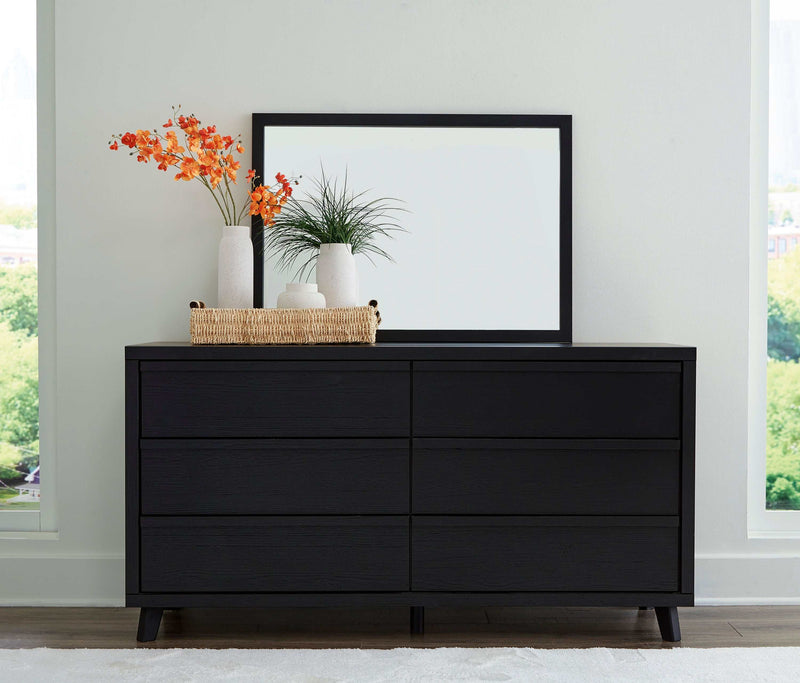 Danziar Black Dresser & Mirror - Ornate Home