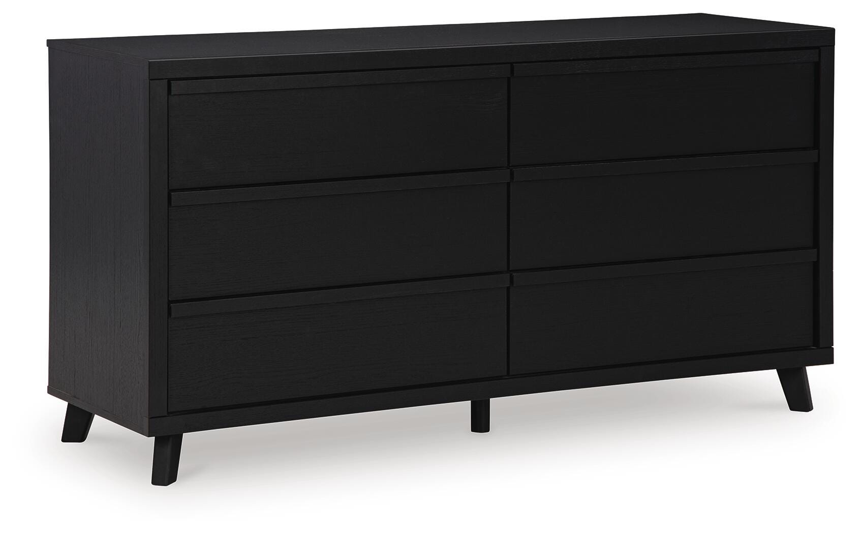 Danziar Black Dresser, Chest and Nightstand
