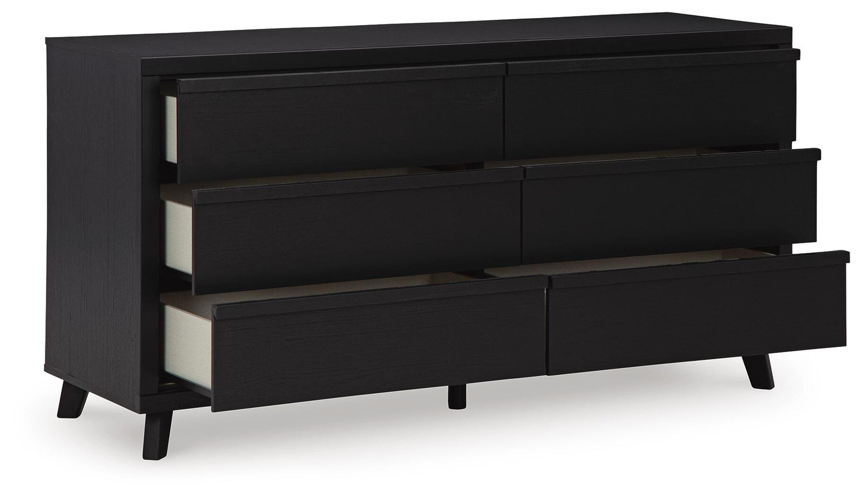 Danziar Black Dresser, Chest and Nightstand