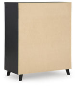 Danziar Black Dresser, Chest and Nightstand