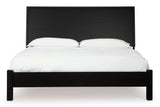 Danziar Black Queen Panel Bed - Ornate Home