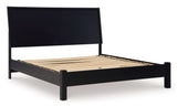 Danziar Black Queen Panel Bed - Ornate Home