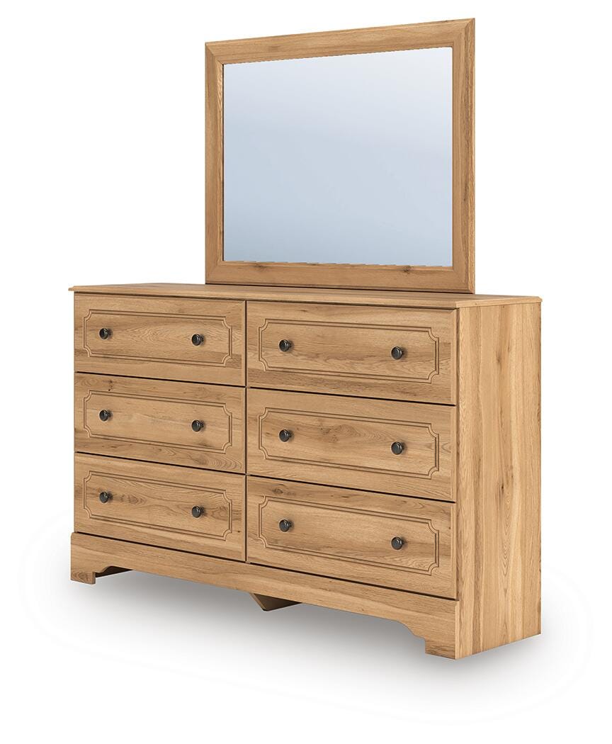 Galletyn Warm Brown Dresser and Mirror (Online Special Price)