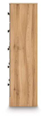 Aleaport Warm Brown Full Panel Bed, Dresser, Mirror, Chest and Nightstand