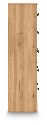 Aleaport Warm Brown Full Panel Bed, Dresser, Mirror, Chest and Nightstand