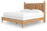 Galletyn Warm Brown King Panel Bed (Online Special Price)