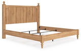 Galletyn Warm Brown King Panel Bed