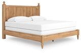 Galletyn Warm Brown King Panel Bed