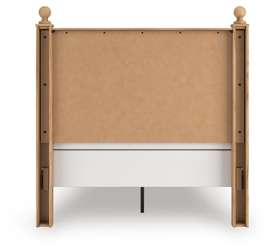 Aleaport Warm Brown Full Panel Bed, Dresser, Mirror, Chest and Nightstand