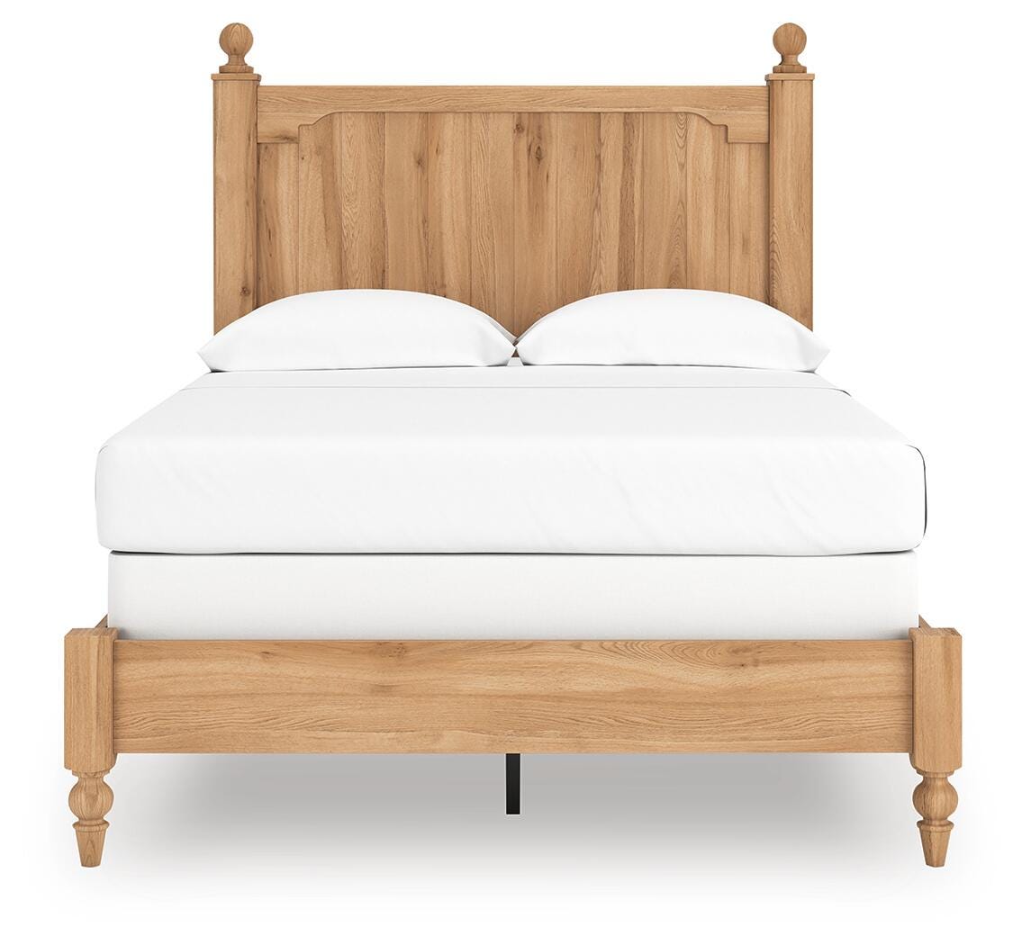 Aleaport Warm Brown Full Panel Bed, Dresser, Mirror, Chest and Nightstand