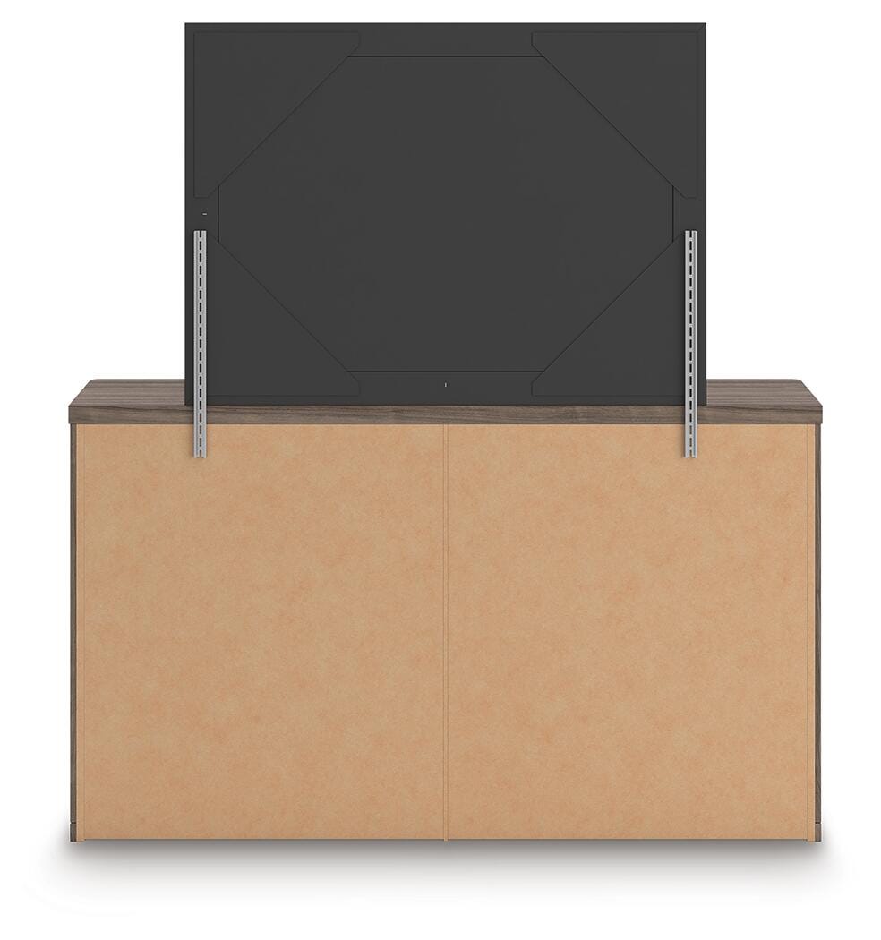 Mazilar Brown Dresser and Mirror