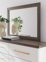 Mazilar Brown Dresser and Mirror
