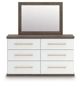 Mazilar Brown Dresser and Mirror (Online Special Price)