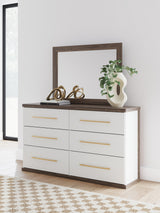 Mazilar Brown Dresser and Mirror (Online Special Price)