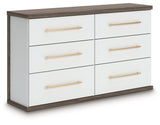 Mazilar Brown/White Dresser