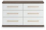 Kendanport Brown Dresser and 2 Nightstands