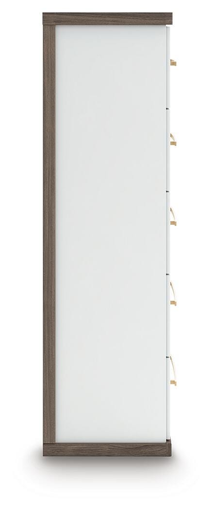 Mazilar Brown/White Chest of Drawers
