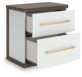 Kendanport Brown Dresser and 2 Nightstands