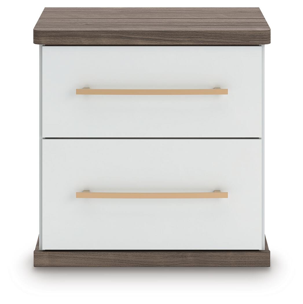 Kendanport Brown Dresser and 2 Nightstands