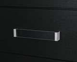 Maeling Black Dresser and Mirror