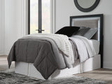 Maeling Black/Gray Twin UPH Panel Headboard (Online Special Price)