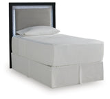 Maeling Black/Gray Twin UPH Panel Headboard (Online Special Price)