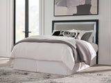 Maeling Black/Gray Queen UPH Panel Headboard (Online Special Price)