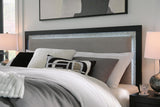 Maeling Black King Upholstered Panel Bed (Online Special Price)
