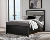 Maeling Black/Gray Full UPH Panel Headboard