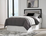 Maeling Black/Gray Full UPH Panel Headboard