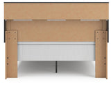 Jonnifer Black/Gray Queen Bookcase Panel Bed