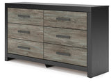 Broachmyn Black Dresser and 2 Nightstands