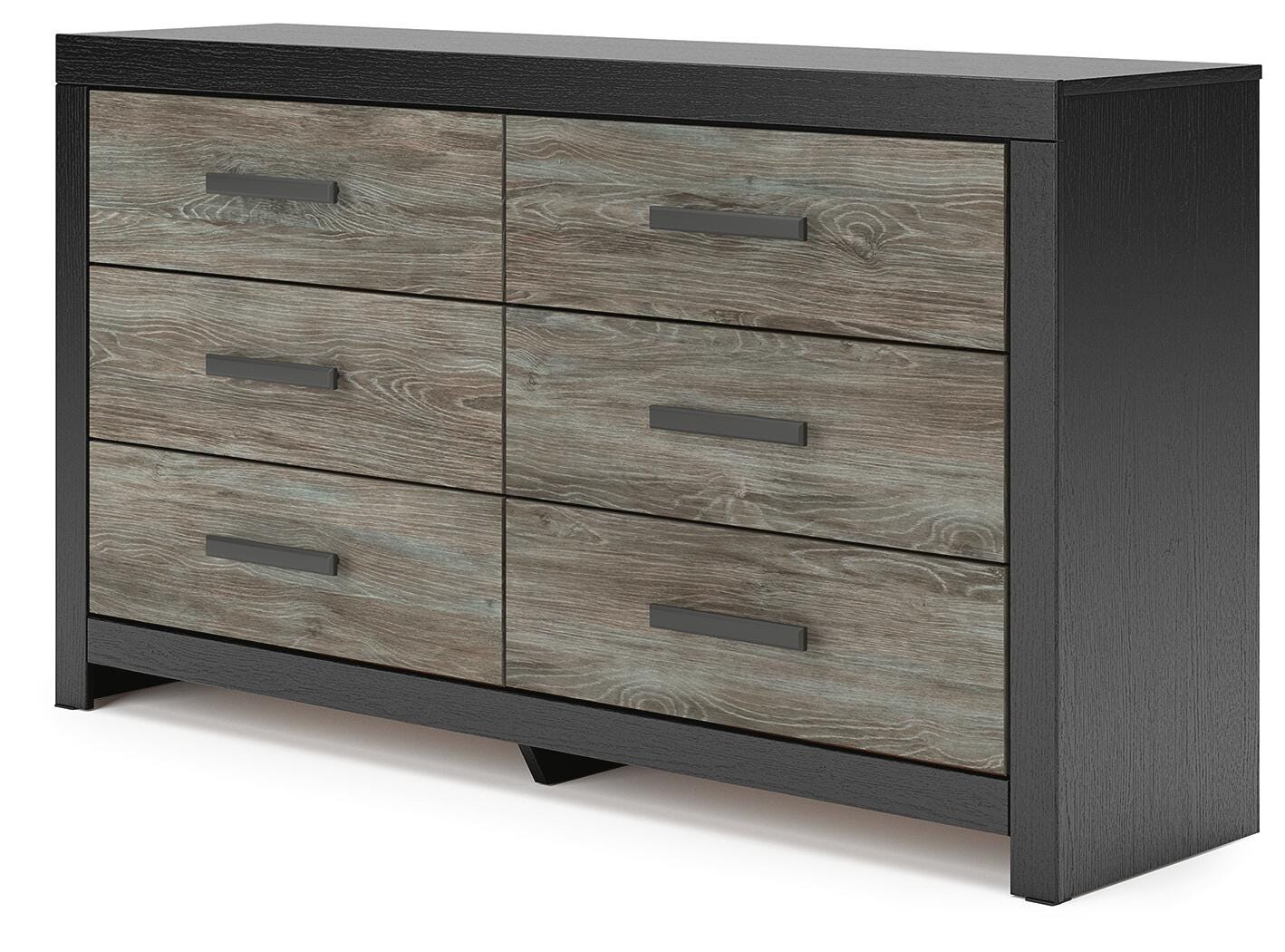 Broachmyn Black Dresser and 2 Nightstands