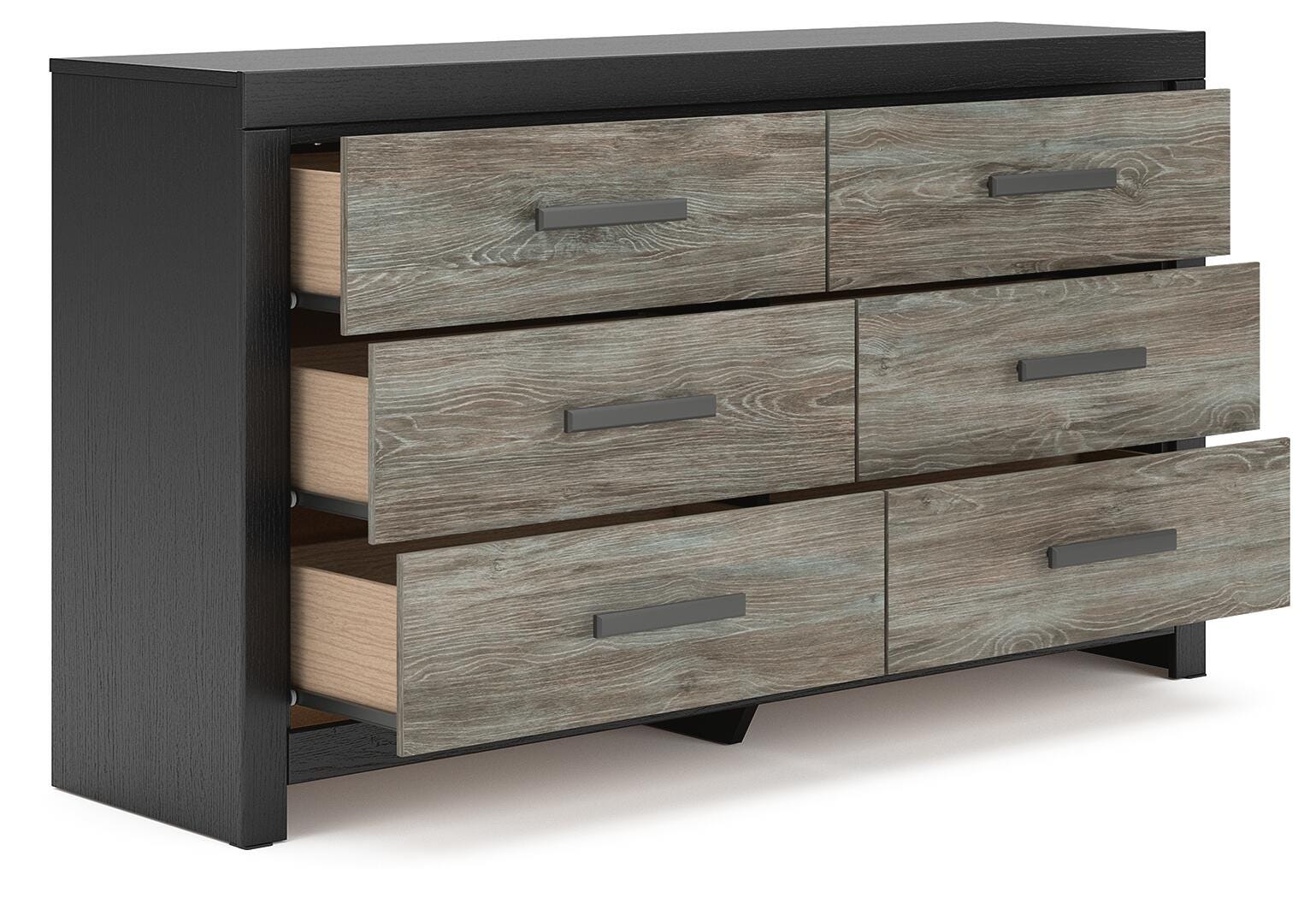 Broachmyn Black Dresser and 2 Nightstands