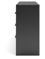 Broachmyn Black Dresser and 2 Nightstands