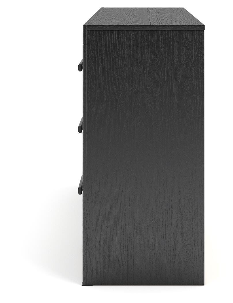 Broachmyn Black Dresser and 2 Nightstands