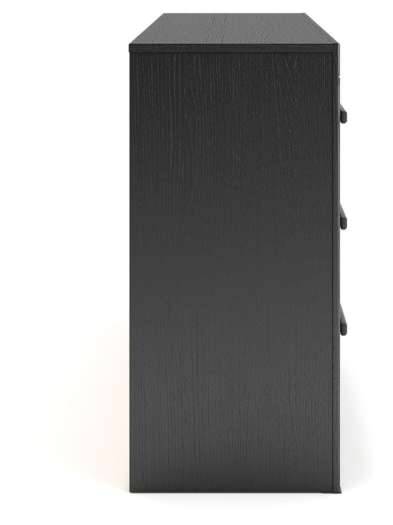 Broachmyn Black Dresser and 2 Nightstands