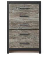 Jonnifer Black/Gray Chest of Drawers