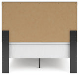 Jonnifer Black/Gray Full Panel Bed