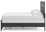 Jonnifer Black/Gray Full Panel Bed