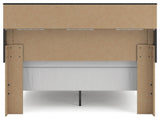 Jonnifer Black/Gray Queen Bookcase Headboard
