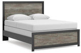 Jonnifer Black/Gray Queen Panel Bed