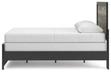 Jonnifer Black/Gray Queen Panel Bed