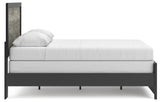 Jonnifer Black/Gray Queen Panel Bed